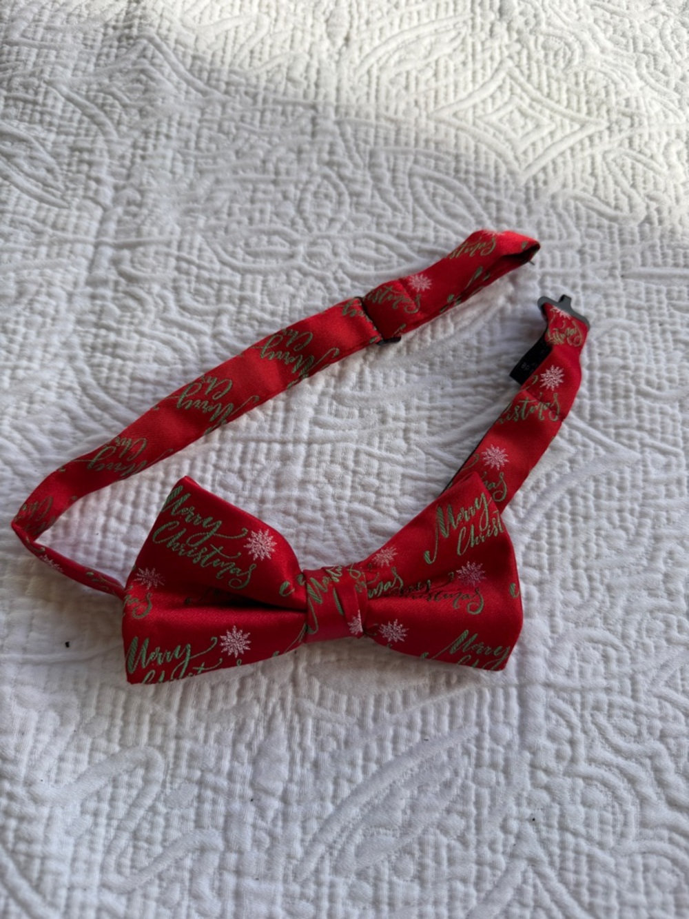 Hallmark Red and Green Holiday Traditions Bow Tie